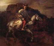 Rembrandt van rijn The polish rider oil on canvas